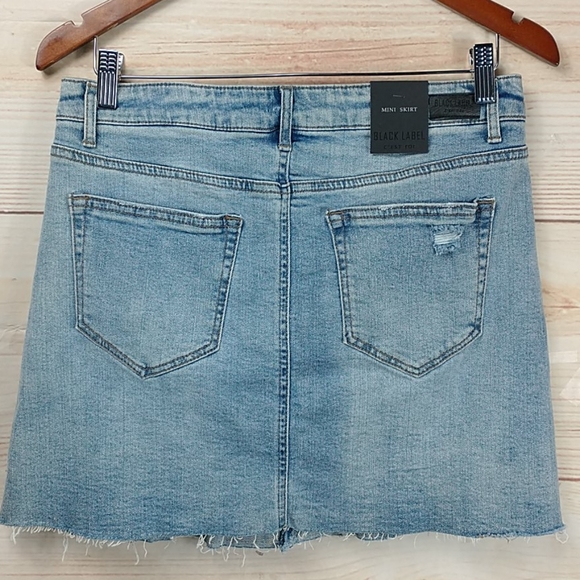 Black Label C'est Toi Denim Mini-Skirt Size L - Picture 4 of 8